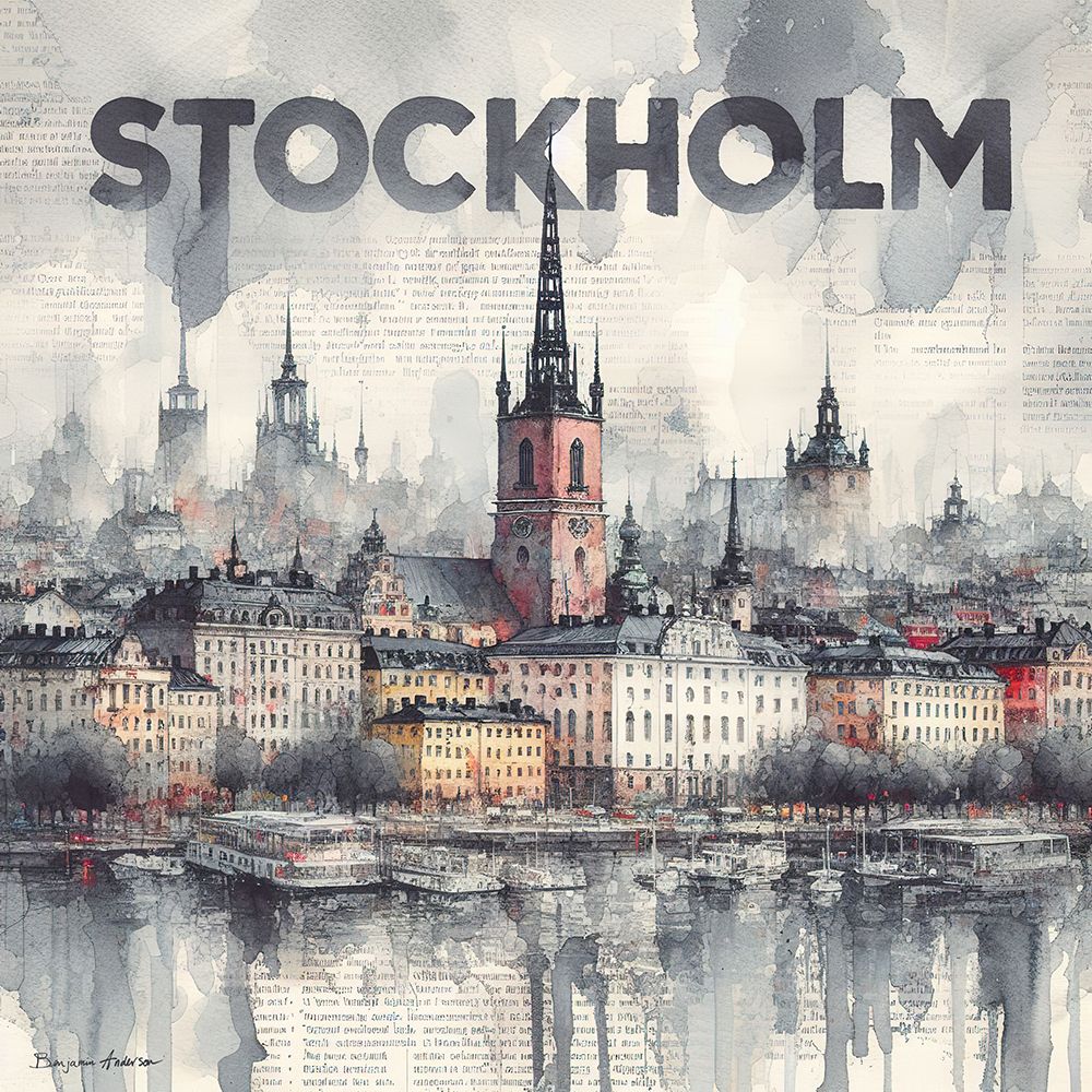 Stockholm art print by Benjamin Anderson for $57.95 CAD