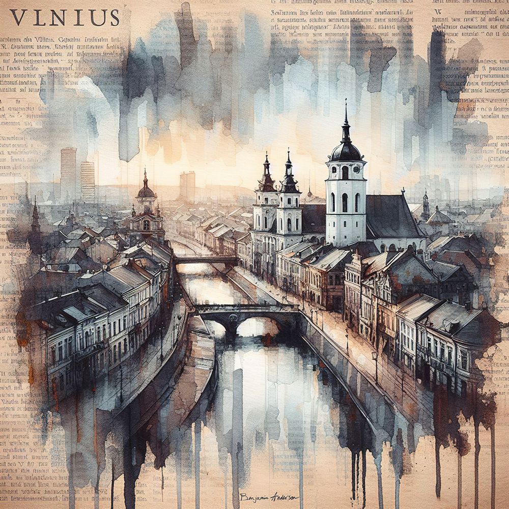 Vilnius art print by Benjamin Anderson for $57.95 CAD