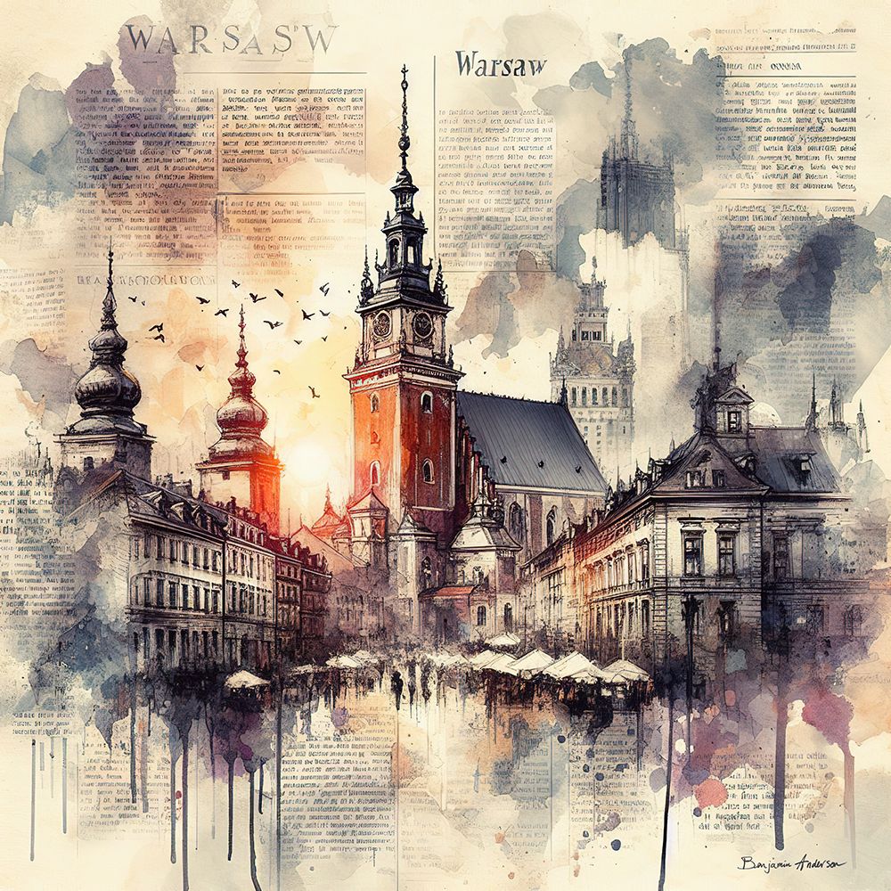 Warsawa art print by Benjamin Anderson for $57.95 CAD