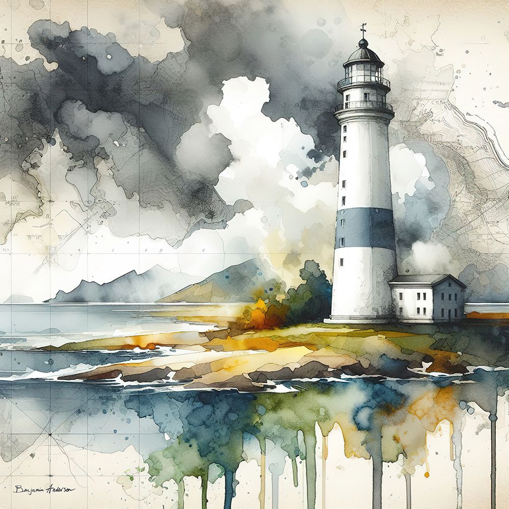 The view Lighthouse art print by Benjamin Anderson for $57.95 CAD