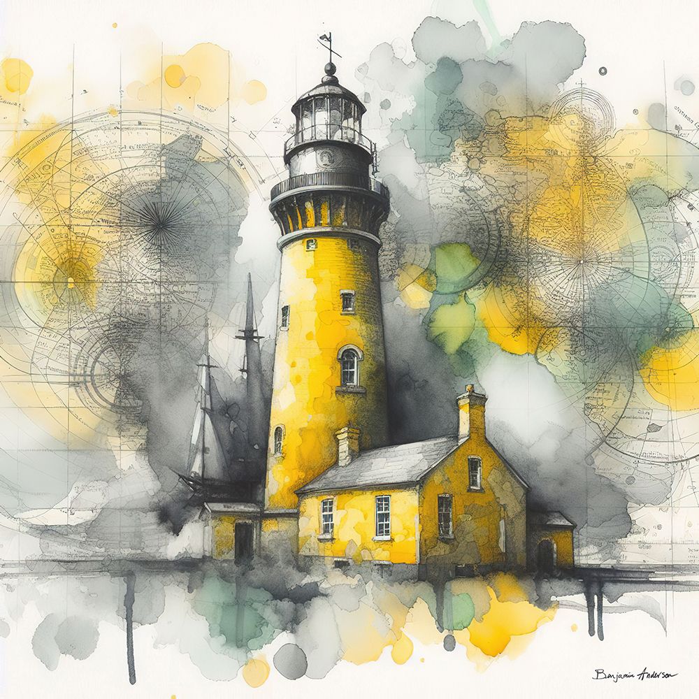 Scandic Lighthouse I art print by Benjamin Anderson for $57.95 CAD