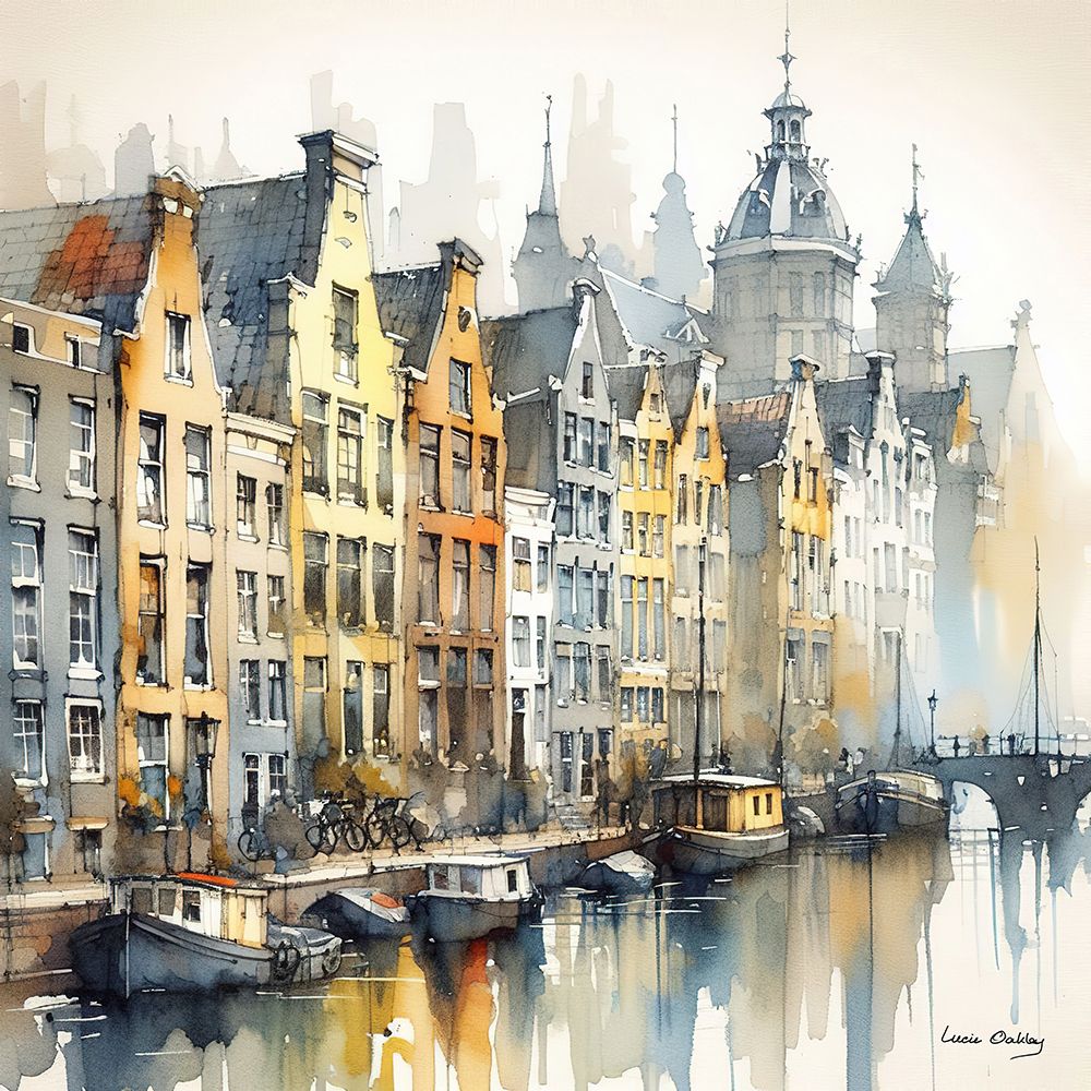 Amsterdam art print by Lucie Oakley for $57.95 CAD