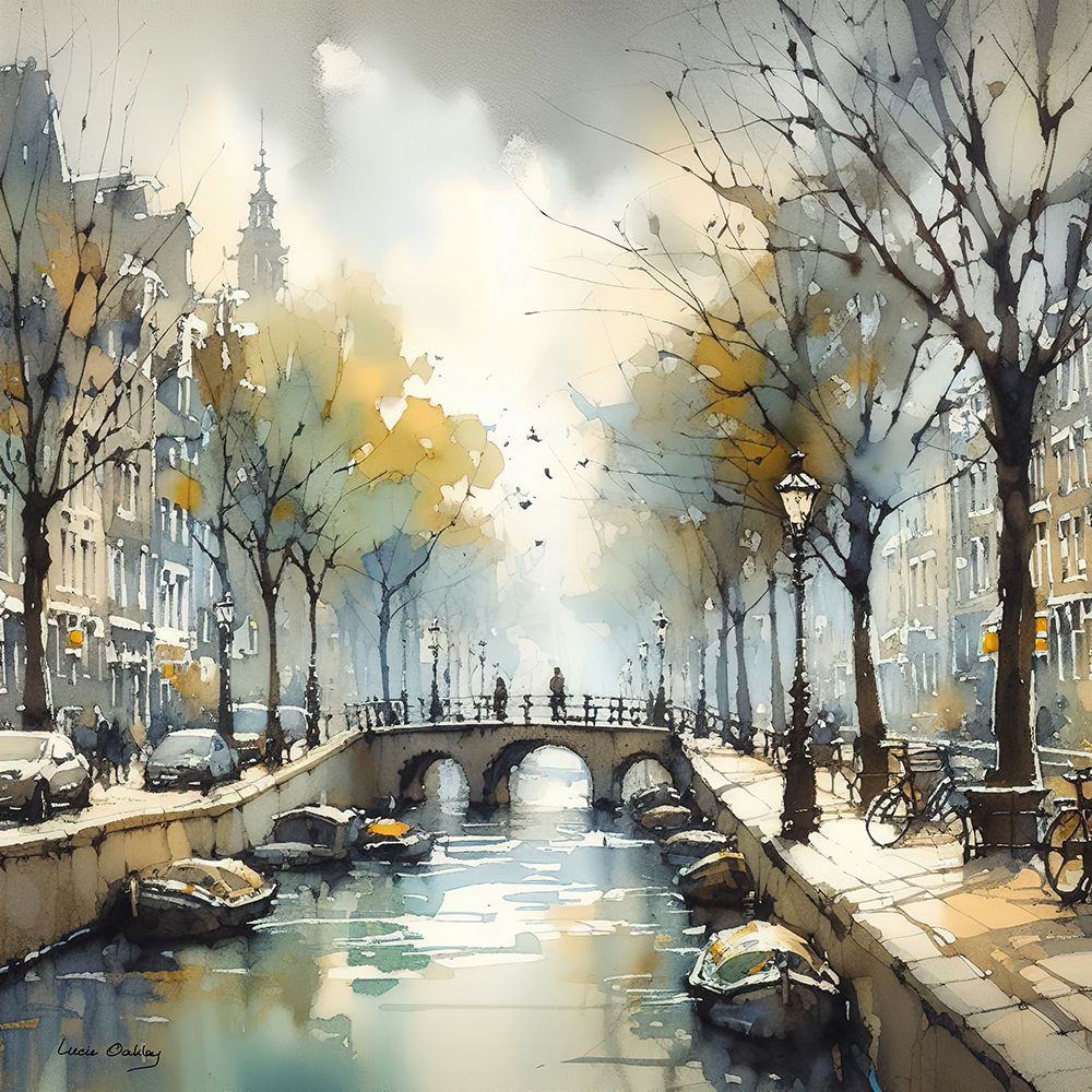 Afternoon in Amsterdam art print by Lucie Oakley for $57.95 CAD