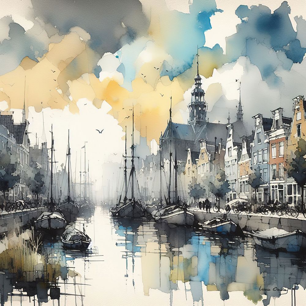 My City Amsterdam I art print by Lucie Oakley for $57.95 CAD