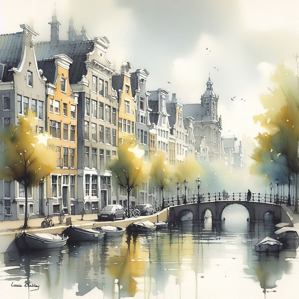 My city Amsterdam II art print by Lucie Oakley for $57.95 CAD