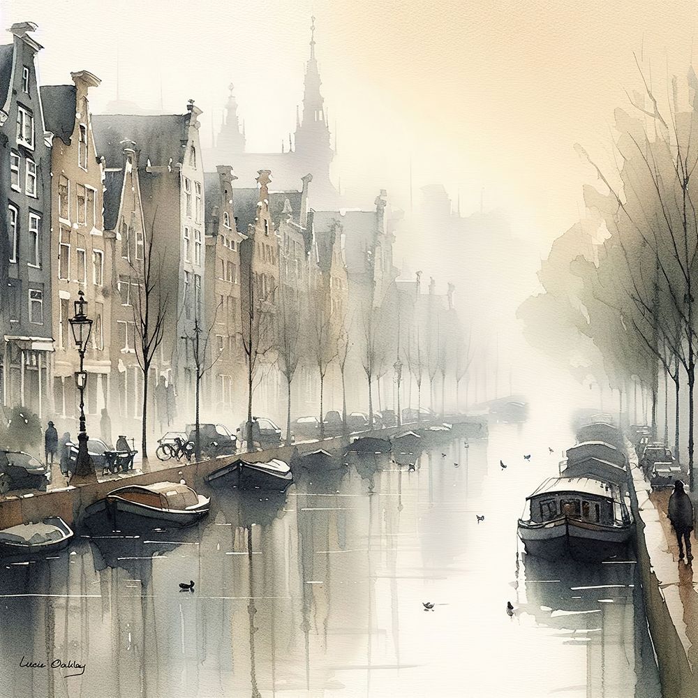 Relaxing in Amsterdam II art print by Lucie Oakley for $57.95 CAD
