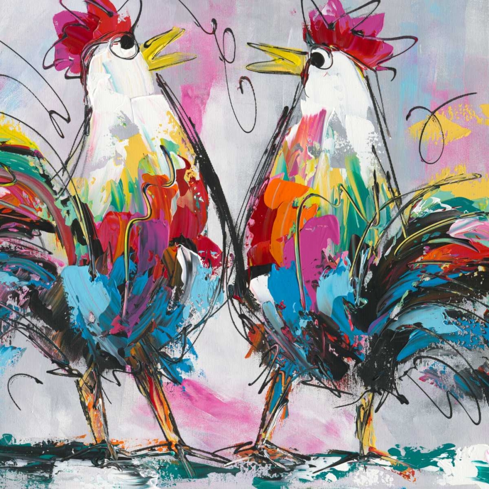 Lets talk about chicken art print by Art Fiore for $57.95 CAD