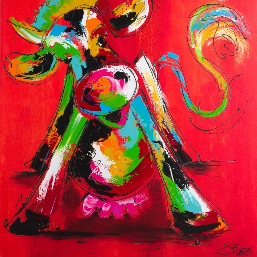 Disco cow I art print by Art Fiore for $57.95 CAD