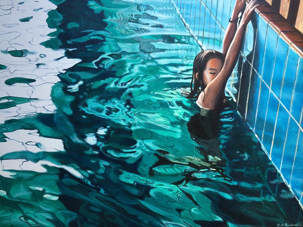 Pool 6 art print by Brigitte Yoshiko Pruchnow for $57.95 CAD