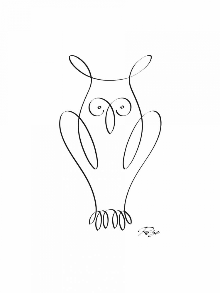 Owl art print by Gholam Reza Mahdavi for $57.95 CAD