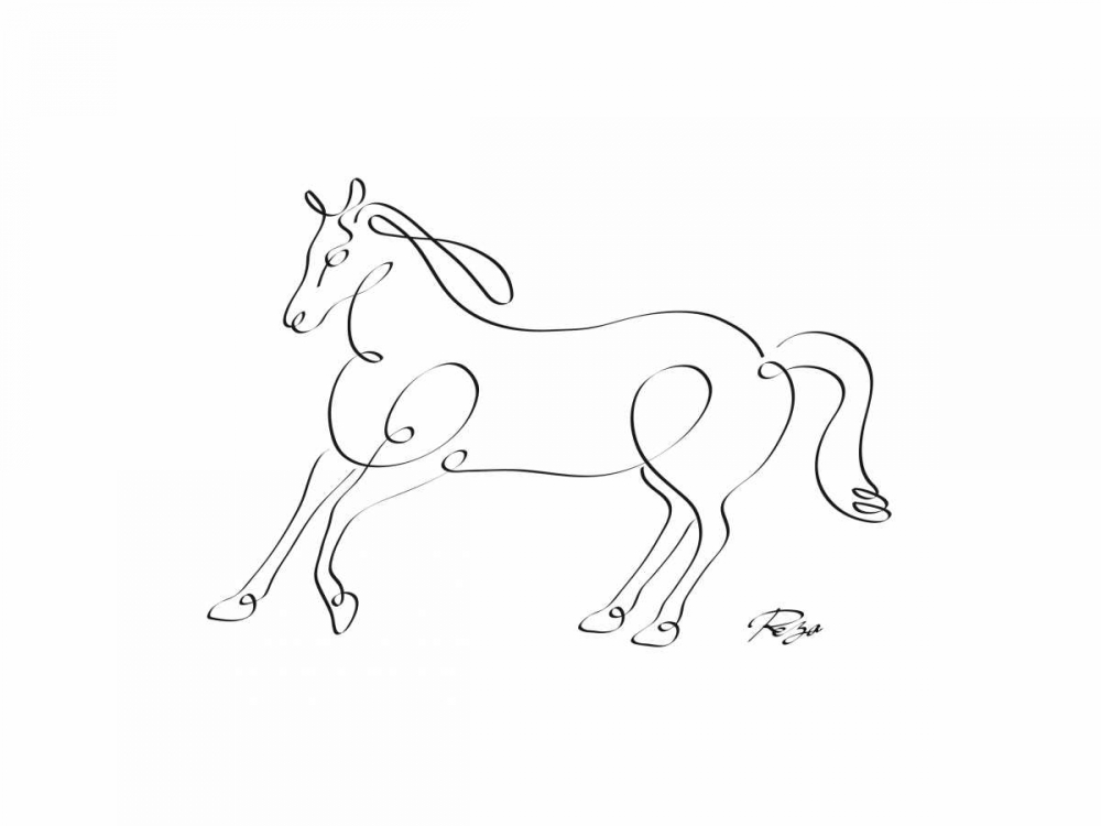 Horse art print by Gholam Reza Mahdavi for $57.95 CAD