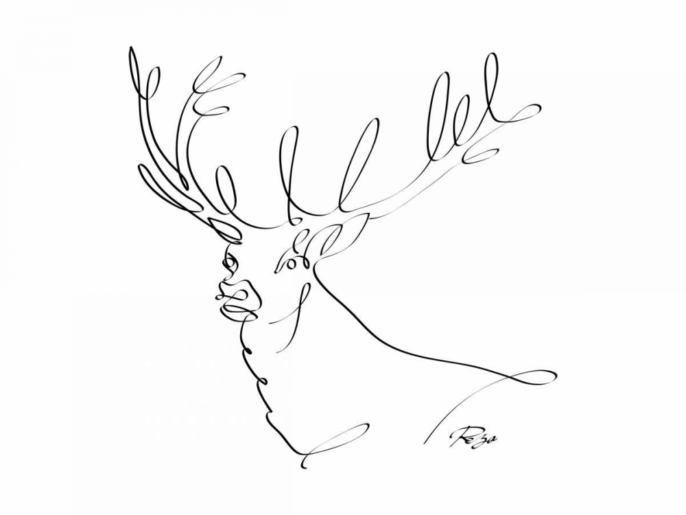 Deer art print by Gholam Reza Mahdavi for $57.95 CAD