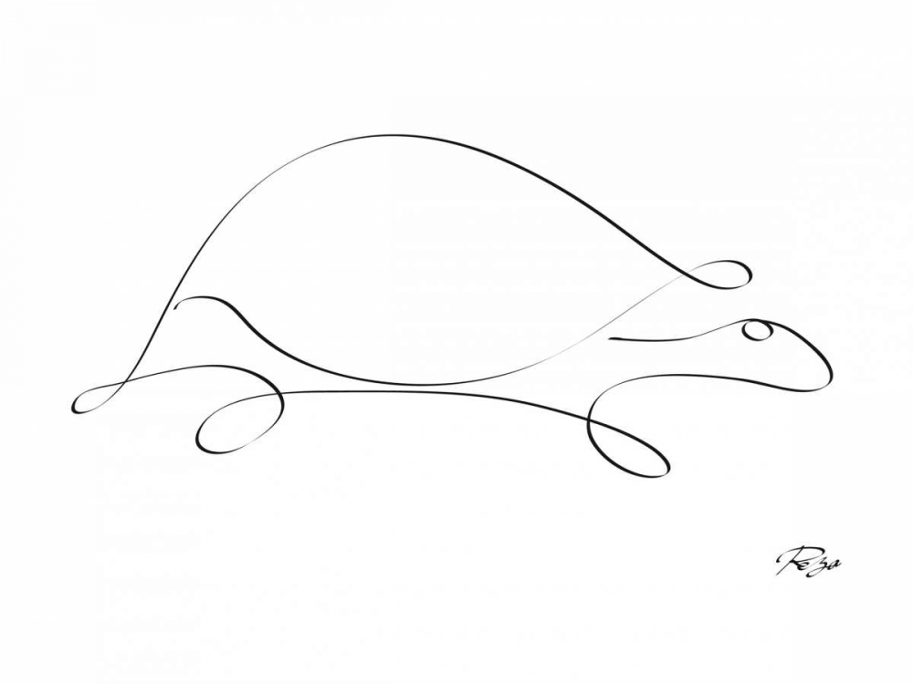 Turtle art print by Gholam Reza Mahdavi for $57.95 CAD