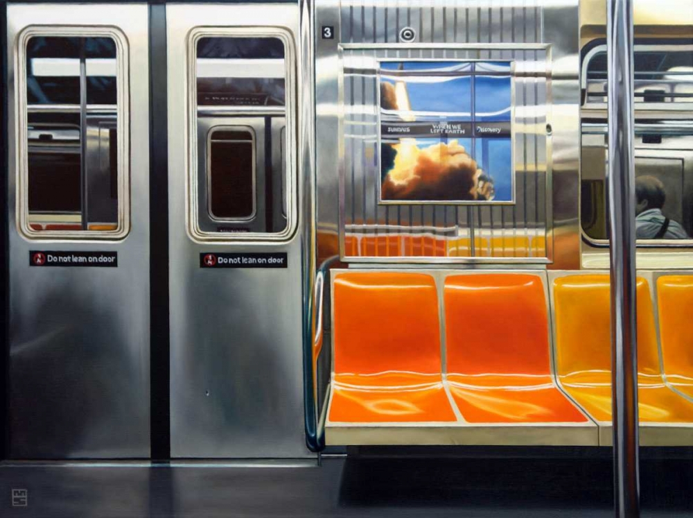 NYC Subway Reflections art print by Michael Schuh for $57.95 CAD