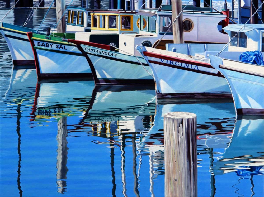 Fishermans Wharf Reflections art print by Michael Schuh for $57.95 CAD