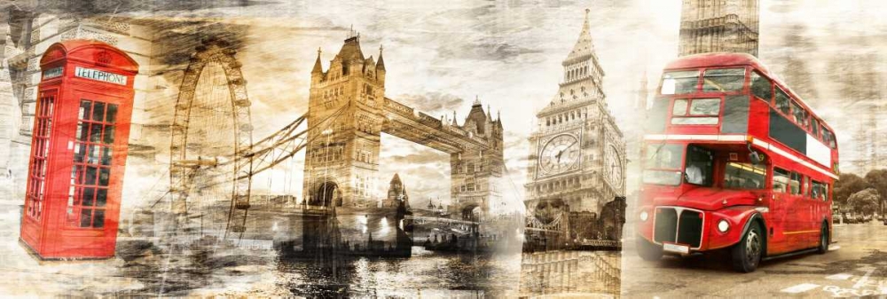 Collage London 01 art print by Adamsky for $57.95 CAD