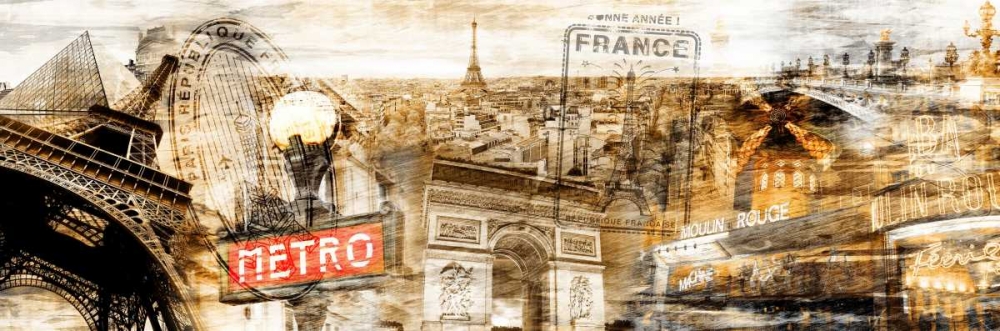 Collage Paris 01 art print by Adamsky for $57.95 CAD