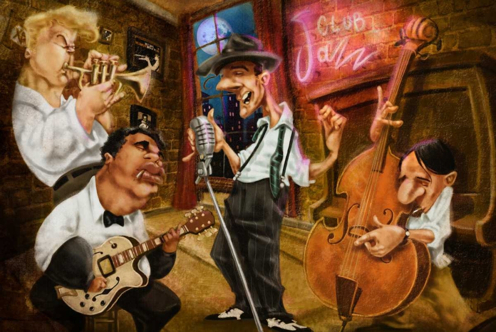 Jazz Club art print by A. - Perez A. Alvez for $57.95 CAD