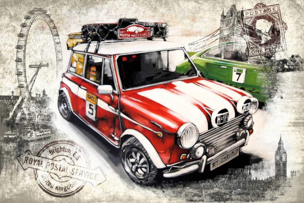 Car 01 London art print by Bresso Sola for $57.95 CAD