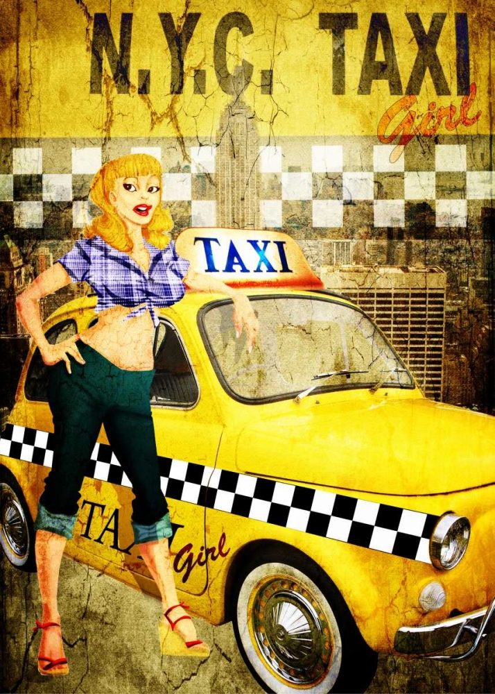 Taxi Girl art print by Bresso Sola for $57.95 CAD