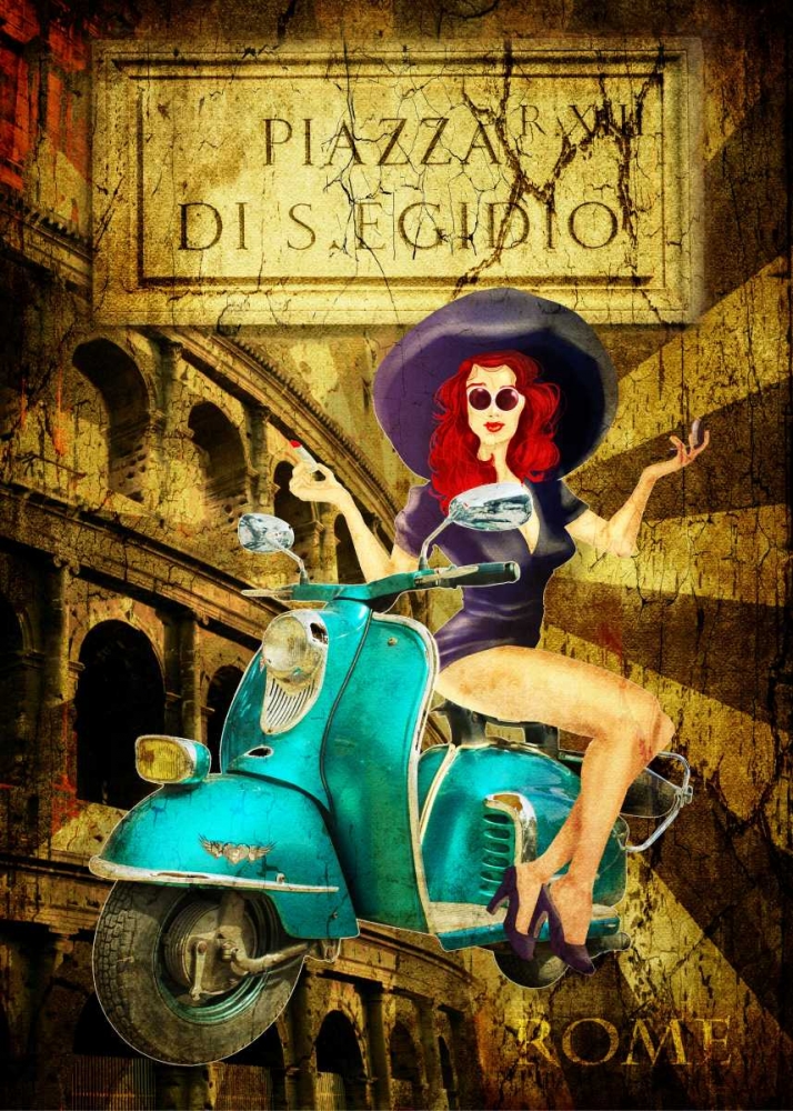 Pin Up Rome art print by Bresso Sola for $57.95 CAD
