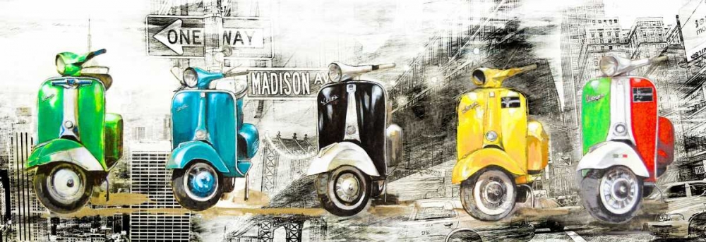 Vespa in NY art print by Bresso Sola for $57.95 CAD