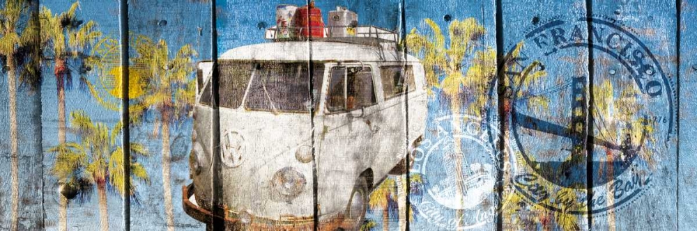 The beach van art print by Bresso Sola for $57.95 CAD
