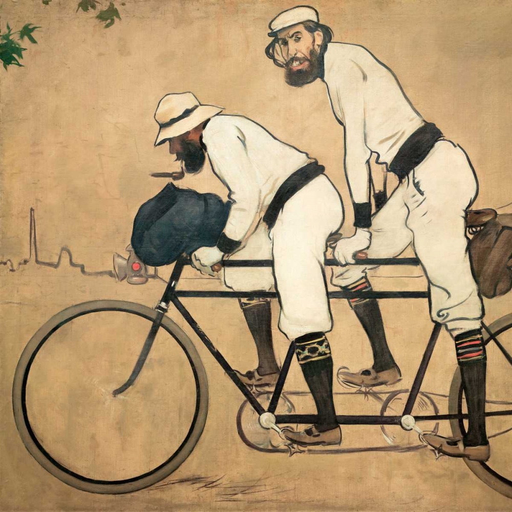 Ramon Casas and Pere Romeu on a Tandem art print by Ramon Casas for $57.95 CAD