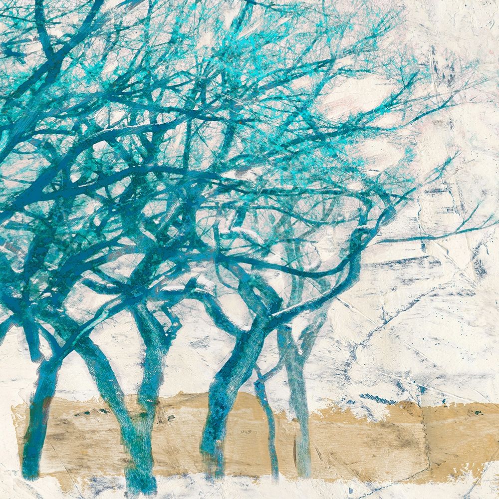 Turquoise Trees I art print by Alessio Aprile for $57.95 CAD