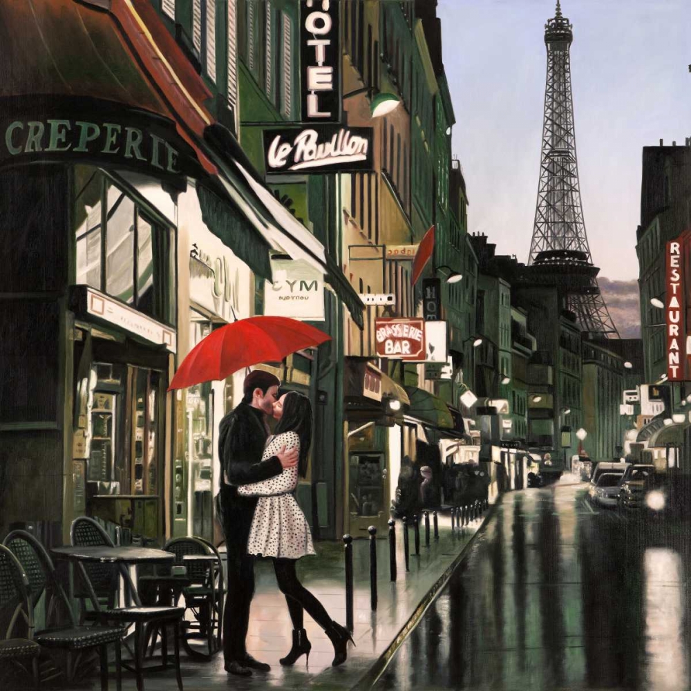Romance in Paris art print by Pierre Benson for $57.95 CAD