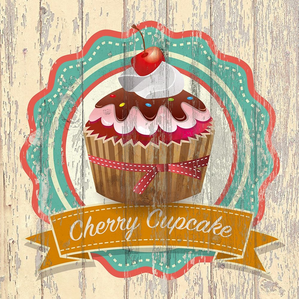 Cherry Cupcake art print by Skip Teller for $57.95 CAD