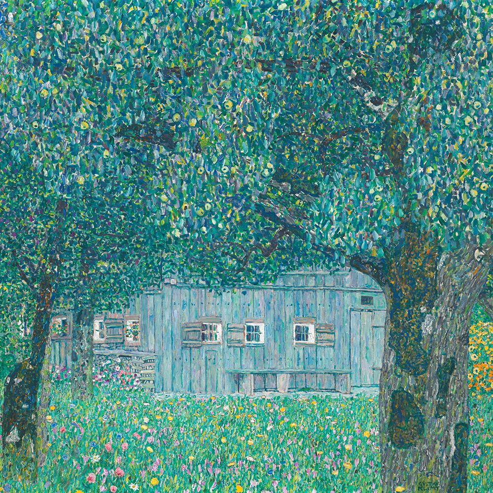 Farmhouse in Buchberg (Upper Austrian Farmhouse), 1911 art print by Gustav Klimt for $57.95 CAD