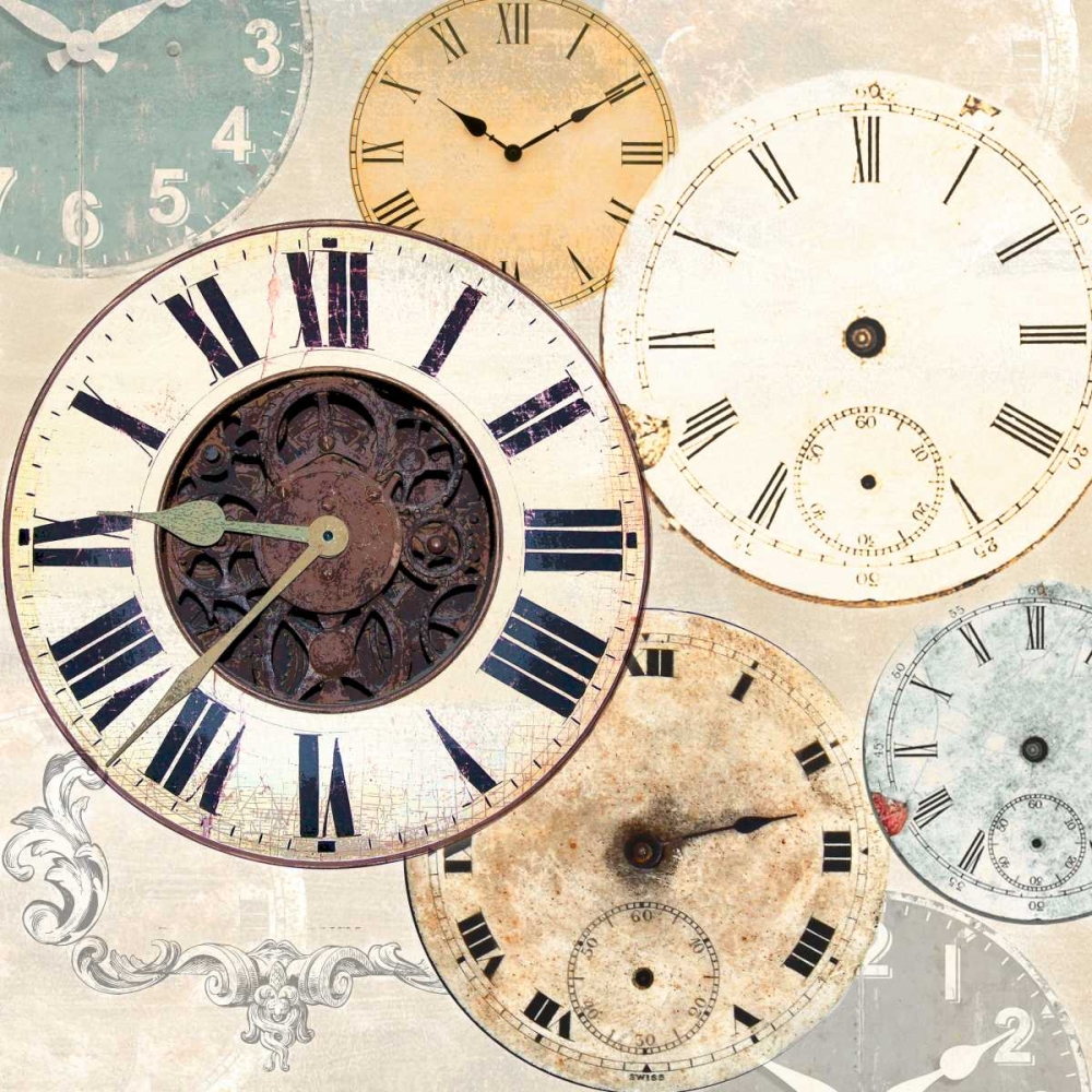 Timepieces I art print by Joannoo for $57.95 CAD