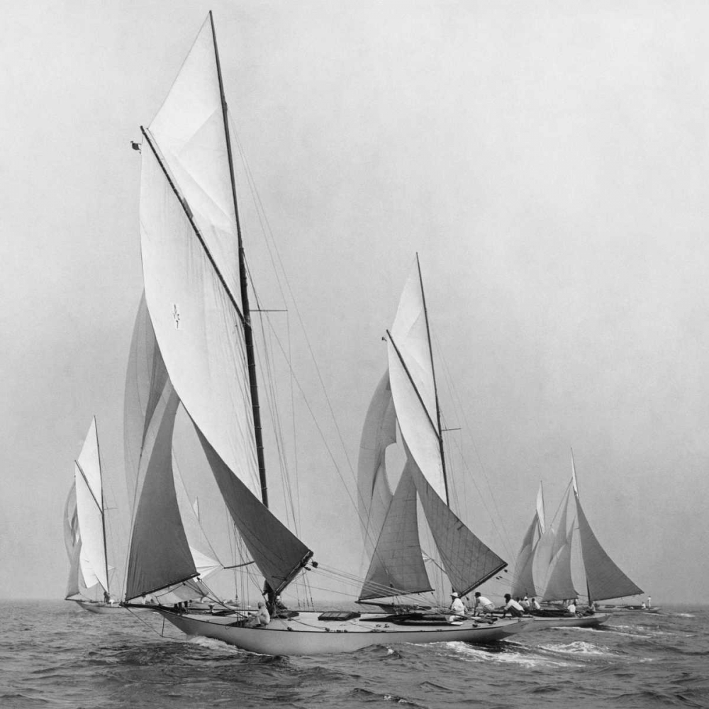 Sailboats Sailing Downwind 1920 art print by Edwin Levick for $57.95 CAD