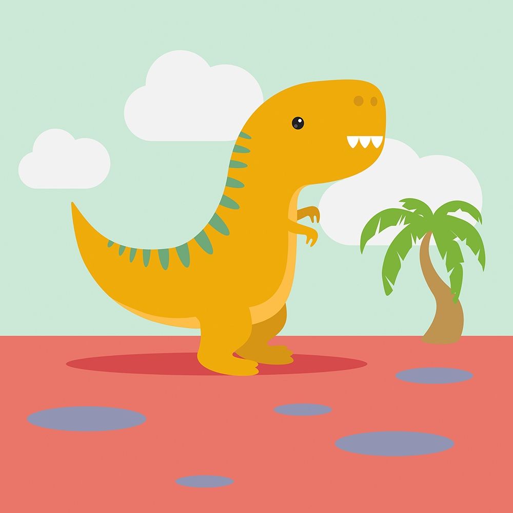 Lil T-rex art print by Malia Rodrigues for $57.95 CAD