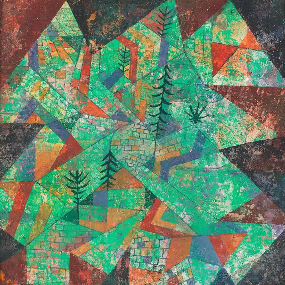 Wald Bau, 1919 art print by Paul Klee for $57.95 CAD