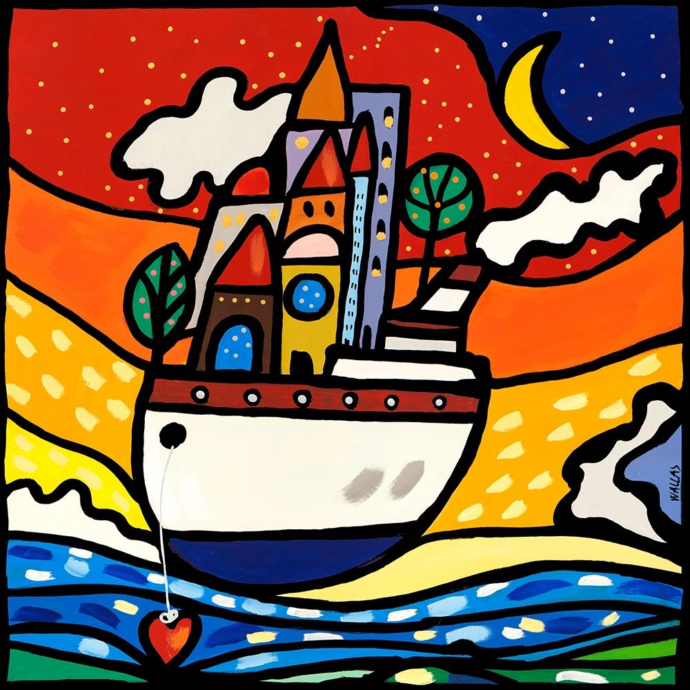 Navigare con amore art print by Wallas for $57.95 CAD