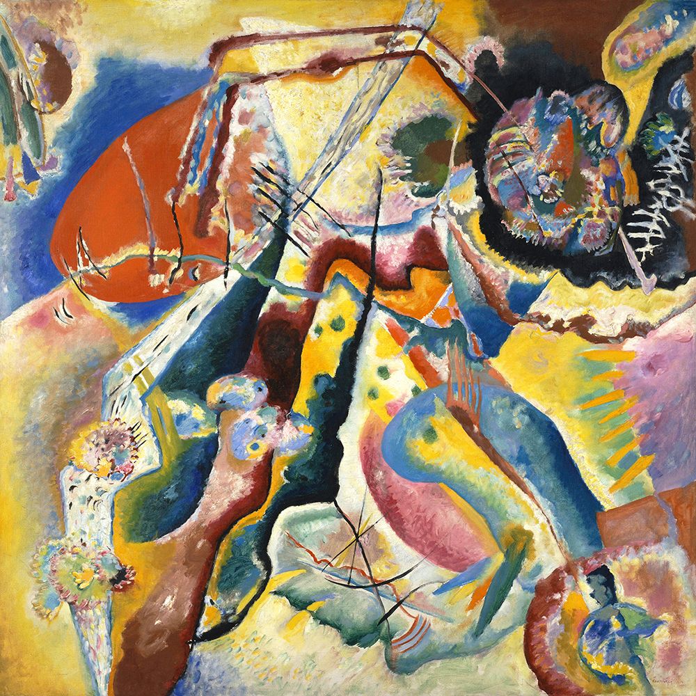 Bild mit rotem Fleck (Painting with Red Spot), 1914 art print by Wassily Kandinsky for $57.95 CAD