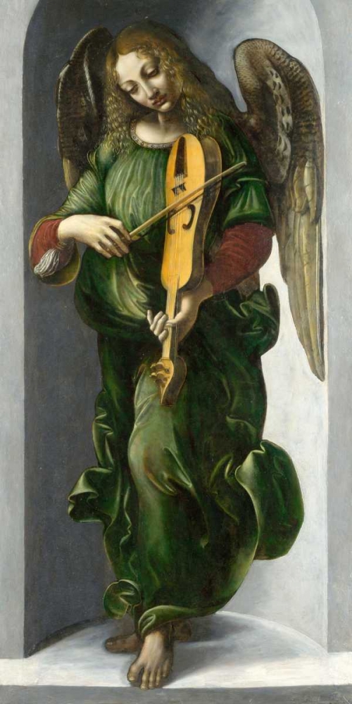 An Angel in Green with a Vielle art print by After Leonardo da Vinci for $57.95 CAD