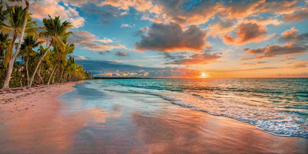 Beach in Maui, Hawaii, at sunset art print by Pangea Images for $57.95 CAD