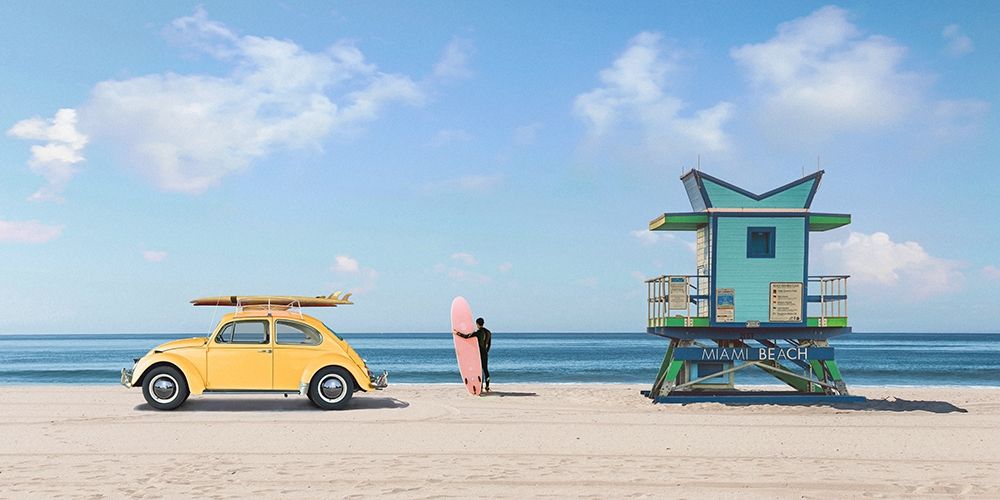 Waiting for the Waves-Miami Beach - detail art print by Gasoline Images for $57.95 CAD