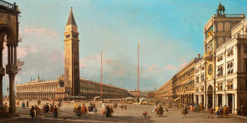 Piazza San Marco Looking South and West art print by Canaletto for $57.95 CAD