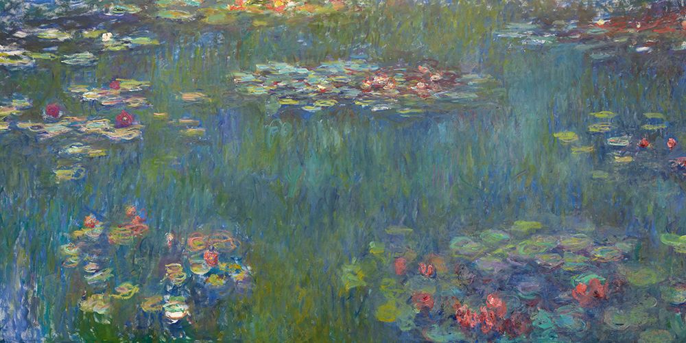 Le Bassin aux nympheas, reflets verts, 1920-1926 art print by Claude Monet for $57.95 CAD