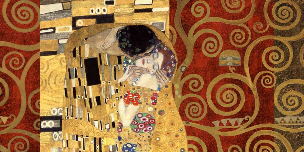 The Kiss-Gold art print by Gustav Klimt for $57.95 CAD