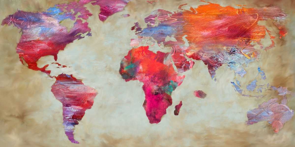 World in colors art print by Joannoo for $57.95 CAD