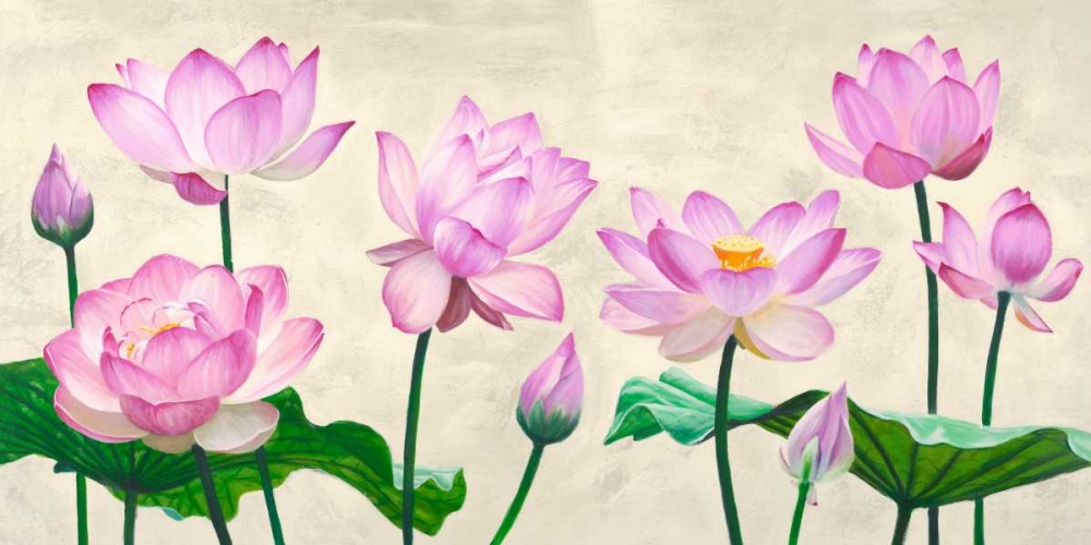 Lotus flowers art print by Shin Mills for $57.95 CAD