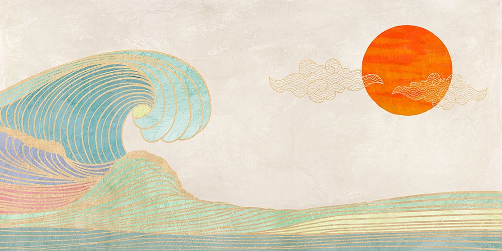 The Big Wave (detail) art print by Miko Sayaka for $57.95 CAD
