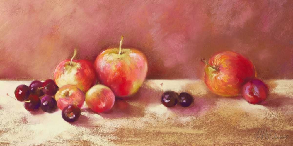 Cherries and Apples (detail) art print by Nel Whatmore for $57.95 CAD