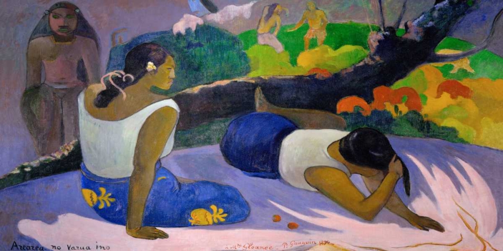 Arearea no vareua ino art print by Paul Gauguin for $57.95 CAD