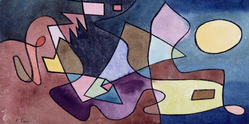 Dramatic Landscape art print by Paul Klee for $57.95 CAD